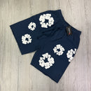 Conjunto Denim Tears Camiseta/ Shorts - Azul Navy