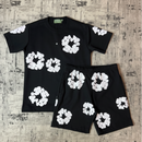 Conjunto Denim Tears Camiseta/ Shorts - Preto